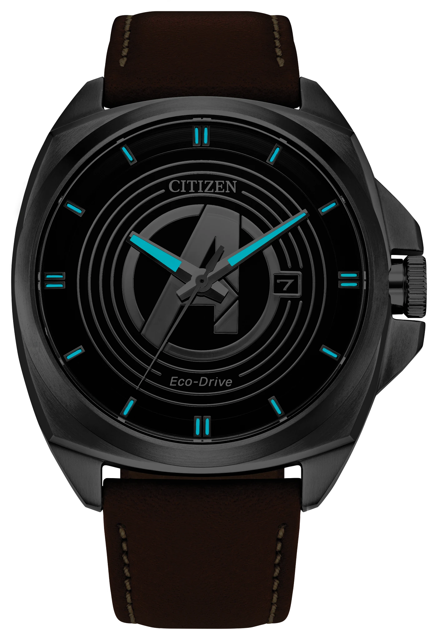 Avengers Legacy Black Dial Leather Strap AW1721-08W | CITIZEN